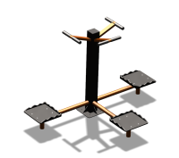Уличный тренажер "Твистер тройной" УТ337 в Майкопе
