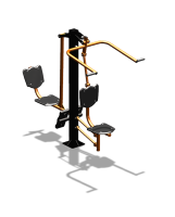 Уличный тренажер "Верхняя тяга Жим ногами" УТ322 в Майкопе