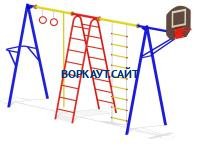 Гимнастический комплекс с баскетбольным щитом МАФ 3001 в Майкопе