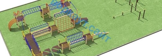 Проект спортплощадки с полосой препятствий в Майкопе