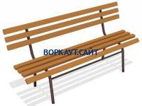 Лавочка со спинкой МАФ 1604 в Майкопе