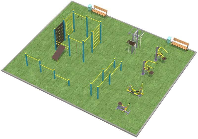 Проект спортплощадки 150 метров в Майкопе в Майкопе