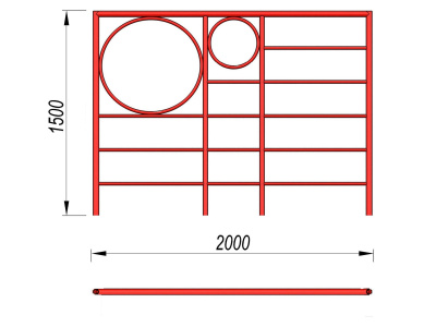 Шведская стенка с кольцами МАФ 3502 в Майкопе