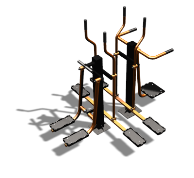 Уличный тренажер "Шпагат Маятник Лыжник двойной" УТ335 в Майкопе