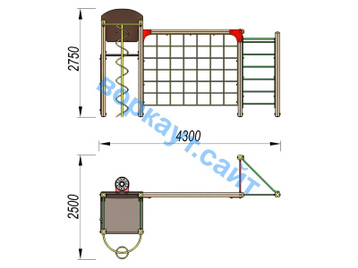 Детский спортивный комплекс Игровой ДСК 3111 в Майкопе Детский спортивный комплекс Игровой ДСК 3111 в Майкопе
