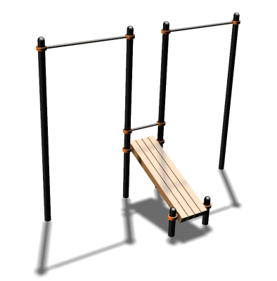 Воркаут турники со скамьей для пресса ВС-27 в Майкопе