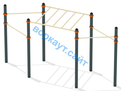 Турник разноуровневый с рукоходом ВС-26 в Майкопе