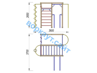 Детский спортивный комплекс Гимнастический ДСК 3107 в Майкопе
