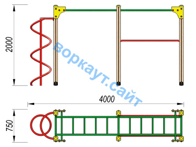 Детский спортивный комплекс ДСК 3104 в Майкопе
