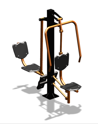 Уличный тренажер "Жим от груди Жим ногами" УТ304 в Майкопе