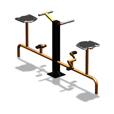 Уличный тренажер  "Вело двойной"   УТ211 в Майкопе