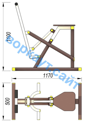 Уличный тренажер "Наездник " УТ 006 в Майкопе