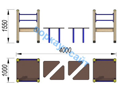 Детский спортивный комплекс Мостик ДСК 3114 в Майкопе
