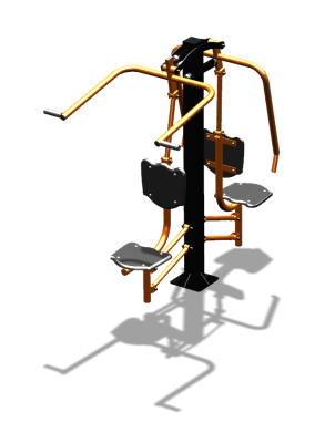 Уличный тренажер "Жим от груди Верхняя тяга" УТ314 в Майкопе