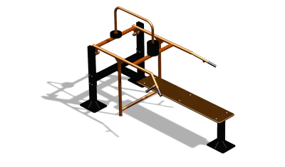 Силовой уличный тренажер  "Горизонтальный жим"  УТ402 в Майкопе