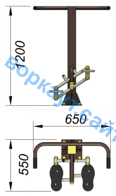 Уличный тренажер "Балансир" УТ 007 в Майкопе