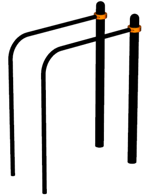 Воркаут брусья приставные ВС-39 в Майкопе