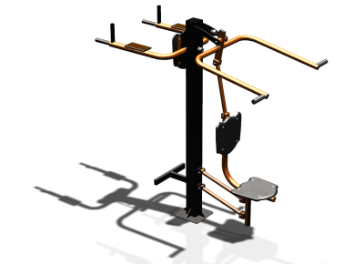 Уличный тренажер "Верхняя тяга Брусья Пресс" УТ339 в Майкопе