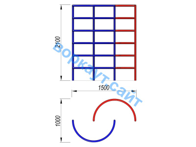 Шведская стенка полукруглая ДСК 3503 в Майкопе